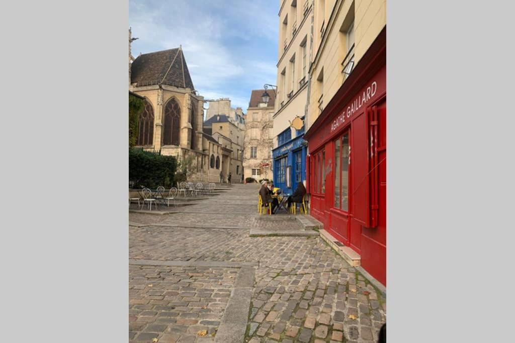 Charming Le Marais Retro Apartment ปารีส ภายนอก รูปภาพ